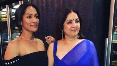 Masaba Gupta poses with her mother Neena Gupta.