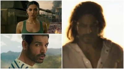 Pathaan teaser starring Shah Rukh Khan, Deepika Padukone and John Abraham was released earlier this month. Pathaan teaser starring Shah Rukh Khan, Deepika Padukone and John Abraham was released earlier this month.