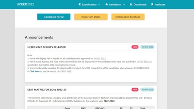 UCEED 2022 result declared at uceed.iitb.ac.in, check score card here