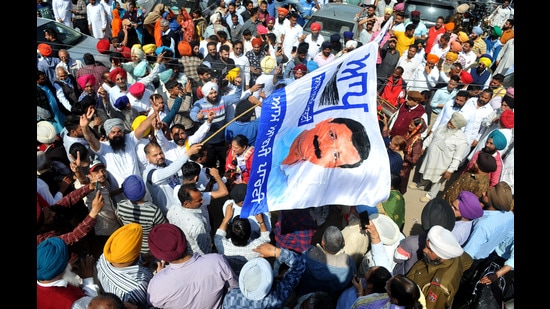 It is the Aam Aadmi Party (AAP)’s ability to win — across social segments, across regions, across genders, as symbolised by its unprecedented sweep — that constitutes an arguably even more significant part of the Punjab electoral story. (HT photo)