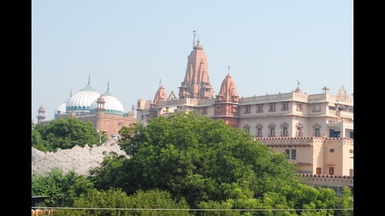 Sri Krishna Janambhoomi temple in Mathura. (HT FILE PHOTO)