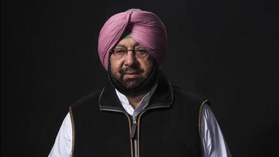 Capt Singh’s party --- the Punjab Lok Congress -- had entered into an alliance with the Bharatiya Janata Party and the Sukhdev Singh Dhindsa led Shiromani Akali Dal (Sanyukt) for contesting the February 20 assembly polls in Punjab. (HT PHOTO.)