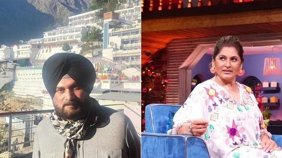 Know why Archana Puran Singh trends as Navjot Singh Sidhu loses in Punjab.(Instagram/@navjotsinghsidhu and @archanapuransingh)