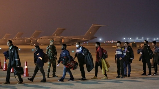 India is set to wind up its evacuation mission 'Operation Ganga' which was launched 12 days ago to bring back Indian nationals following the Russian invasion of Ukraine on Thursday.(HT Photo/Sanchit Khanna)