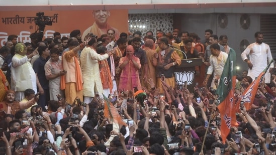 While the BJP is justified in celebrating its Uttar Pradesh victory, the predicament of the Samajwadi Party (SP) and its leader Akhilesh Yadav could not have been greater. (HT/Deepak Gupta) While the BJP is justified in celebrating its Uttar Pradesh victory, the predicament of the Samajwadi Party (SP) and its leader Akhilesh Yadav could not have been greater. (HT/Deepak Gupta)