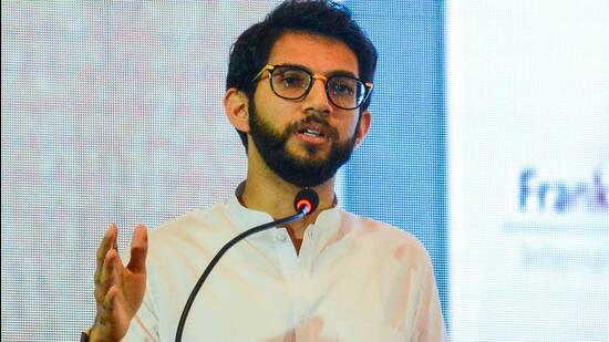 Sena minister Aaditya Thackeray said that the party will continue to contest future polls to strengthen its base in other states and gradually emerge as an alternative in those states. (HT)