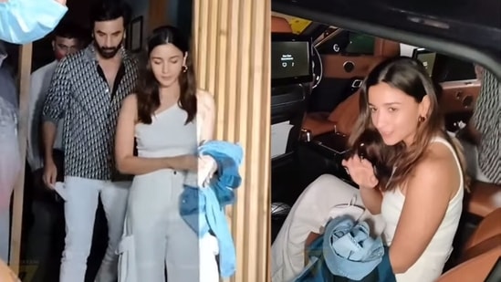 Alia Bhatt Sex Videos Videos - Alia and Ranbir step out for dinner, fans see her blushing. Watch |  Bollywood - Hindustan Times