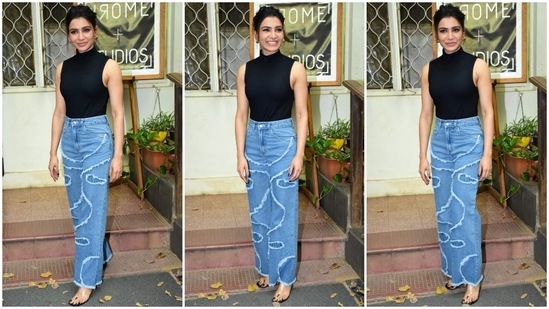 Samantha Ruth Prabhu serves a classy look in sleeveless top and trendy denims.(HT Photo/Varinder Chawla)
