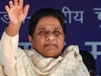 Bahujan Samaj Party president Mayawati waves during a public meeting. (File photo) (HT_PRINT) Bahujan Samaj Party president Mayawati waves during a public meeting. (File photo) (HT_PRINT)