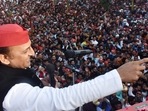 Akhilesh Yadav at an election campaign rally. (HT FILE PHOTO)(HT_PRINT) Akhilesh Yadav at an election campaign rally. (HT FILE PHOTO)(HT_PRINT)