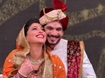 Arjun Bijlani with wife Neha Swami. Arjun Bijlani with wife Neha Swami.