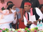 West Bengal chief minister Mamata Banerjee and Samajwadi Party national president Akhilesh Yadav at a public meeting for the UP polls in Varanasi on March 3.(HT_PRINT) West Bengal chief minister Mamata Banerjee and Samajwadi Party national president Akhilesh Yadav at a public meeting for the UP polls in Varanasi on March 3.(HT_PRINT)