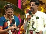 Kris Srikkanth and wife Vidya on Smart Jodi. Kris Srikkanth and wife Vidya on Smart Jodi.