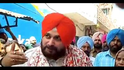Punjab Congress president Navjot Singh Sidhu interacting with supporters in Amritsar East constituency on Friday, a day after he lost the election to AAP’s Jeevan Jyot Kaur. (ANI Photo) Punjab Congress president Navjot Singh Sidhu interacting with supporters in Amritsar East constituency on Friday, a day after he lost the election to AAP’s Jeevan Jyot Kaur. (ANI Photo)