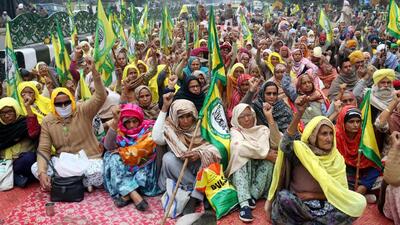 The feisty farmers’ agitation in 2021 against three federal laws aimed at greater private participation in agricultural markets appeared menacing for the BJP at its peak. Its leaders openly called for a defeat of the BJP in UP. (HT PHOTO.) The feisty farmers’ agitation in 2021 against three federal laws aimed at greater private participation in agricultural markets appeared menacing for the BJP at its peak. Its leaders openly called for a defeat of the BJP in UP. (HT PHOTO.)