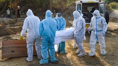 The Lancet report said India's estimated cumulative excess deaths due to COVID-19 between the period were the highest in the world at 4.07 million. (PTI PHOTO.)