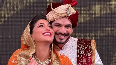 Arjun Bijlani with wife Neha Swami.