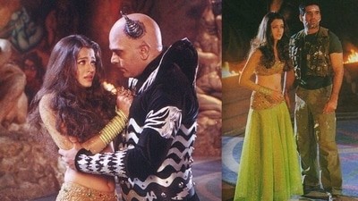 Aishwarya Rai, Ashutosh Rana and Suniel Shetty on sets of Hum Panchhi Ek Daal Ke. Aishwarya Rai, Ashutosh Rana and Suniel Shetty on sets of Hum Panchhi Ek Daal Ke.