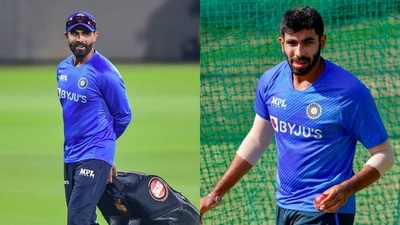 Ravindra Jadeja and Jasprit Bumrah (PTI) Ravindra Jadeja and Jasprit Bumrah (PTI)