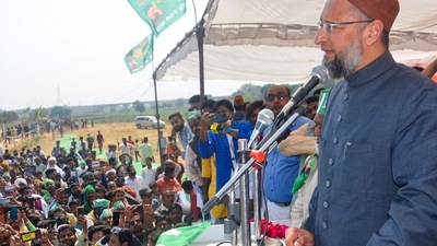 Mirzapur: AIMIM Party President Asaduddin Owaisi in Mirzapur, (File photo) (PTI) Mirzapur: AIMIM Party President Asaduddin Owaisi in Mirzapur, (File photo) (PTI)