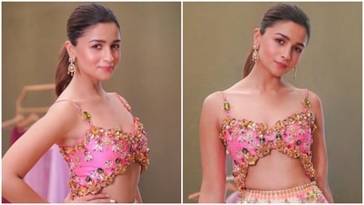 Alia Bhatt in strappy blouse and lehenga set serves an OMG moment for a new photoshoot: Here's what it costs?