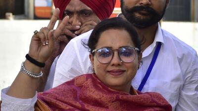 Woman power in assembly: A social worker, Jeevan Jyot Kaur started her political journey in 2015 as an AAP volunteer. Before taking the political plunge, she was known as ‘Padwoman of Punjab’, due to her extensive work in the field of women’s health through her NGO — SHE Society. She has defeated Congress chief Navjot Singh Sidhu and SAD leader Bikram Singh Majithia on the Amritsar East assembly seat in Punjab. (HT Photo) Woman power in assembly: A social worker, Jeevan Jyot Kaur started her political journey in 2015 as an AAP volunteer. Before taking the political plunge, she was known as ‘Padwoman of Punjab’, due to her extensive work in the field of women’s health through her NGO — SHE Society. She has defeated Congress chief Navjot Singh Sidhu and SAD leader Bikram Singh Majithia on the Amritsar East assembly seat in Punjab. (HT Photo)