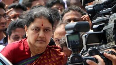 VK Sasikala and her sister-in-law Ilavarasi were given a conditional bail with a cash bond of ₹3 lakh. (Agencies) VK Sasikala and her sister-in-law Ilavarasi were given a conditional bail with a cash bond of ₹3 lakh. (Agencies)