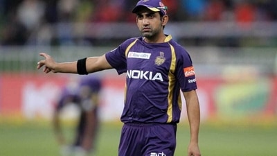 Gautam Gambhir during the 2012 IPL. (Getty Images)