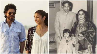 Alia Bhatt and Shah Rukh Khan worked together in Dear Zindagi, (right) Shah Rukh's parents with his sister. Alia Bhatt and Shah Rukh Khan worked together in Dear Zindagi, (right) Shah Rukh's parents with his sister.