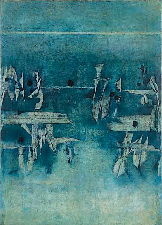 The untitled 1969 abstract by VS Gaitonde that fetched ₹42 crore in February, setting a new record for highest price paid for an Indian art work at auction. (Image courtesy Pundole's) The untitled 1969 abstract by VS Gaitonde that fetched ₹42 crore in February, setting a new record for highest price paid for an Indian art work at auction. (Image courtesy Pundole's)