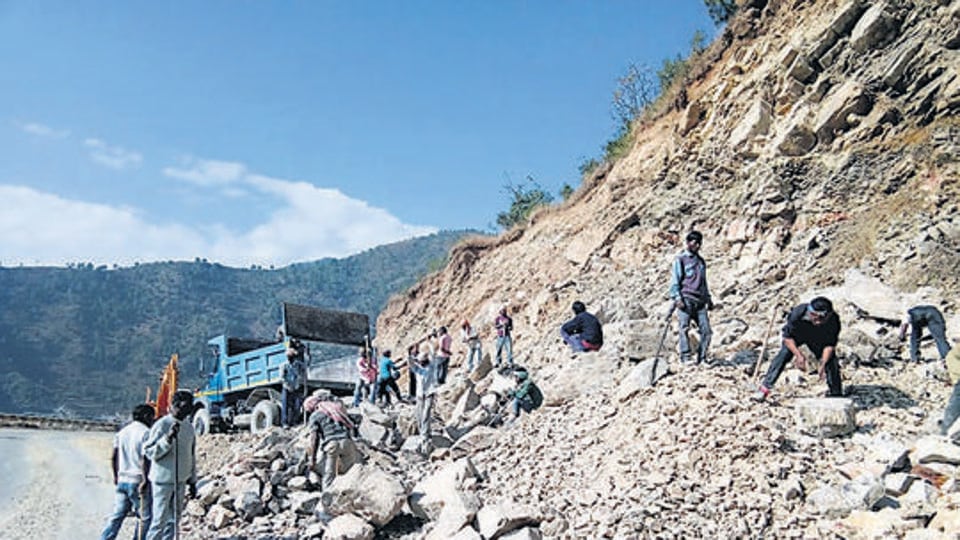 the serious impact of the road project on the Himalayan ecology is often overlooked. (File Photo) the serious impact of the road project on the Himalayan ecology is often overlooked. (File Photo)