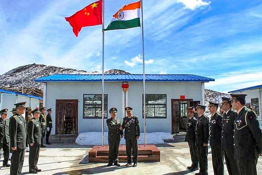 File photo of Indian Army and PLA commanders meeting at Chushul. File photo of Indian Army and PLA commanders meeting at Chushul.