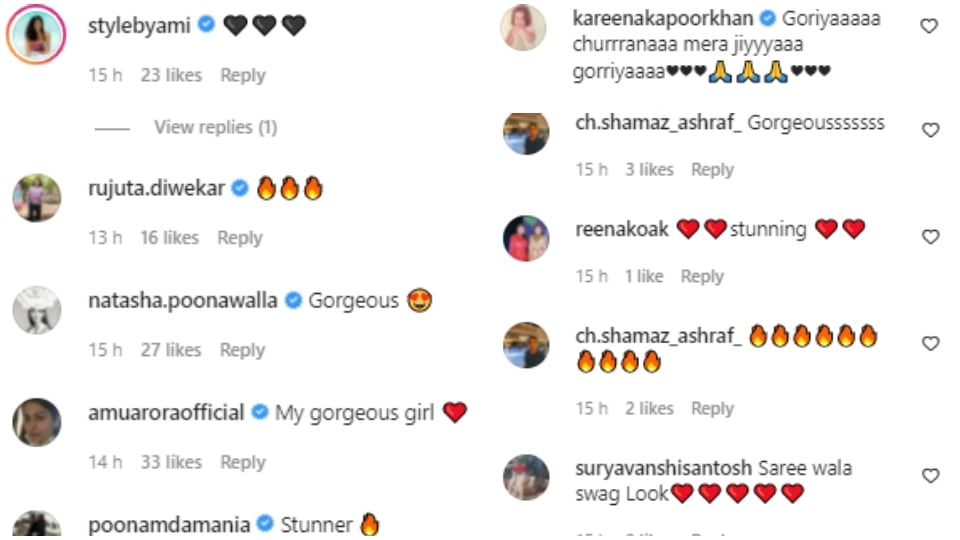 Comments on Karisma Kapoor's posts. Comments on Karisma Kapoor's posts. 