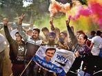 Before the assembly elections scheduled towards the end of the year, the AAP plans to contest the Shimla civic body polls. (PTI) Before the assembly elections scheduled towards the end of the year, the AAP plans to contest the Shimla civic body polls. (PTI)