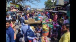 With less than a week to go for Holi, vendors at the market say sales this year are matching up to the pre-pandemic era. (Photo: Manish Rajput/HT) With less than a week to go for Holi, vendors at the market say sales this year are matching up to the pre-pandemic era. (Photo: Manish Rajput/HT)