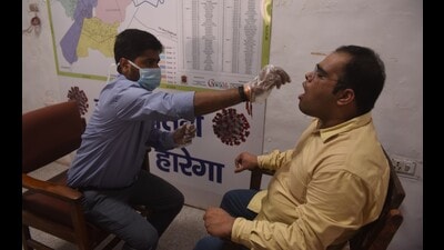 90 people test positive across UP; six districts report zero active cases on March 12 (HT file) 90 people test positive across UP; six districts report zero active cases on March 12 (HT file)