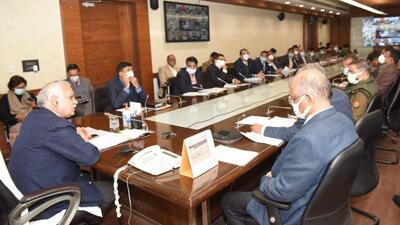 Uttar Pradesh chief secretary DS Mishra at a meeting. (FILE PHOTO)