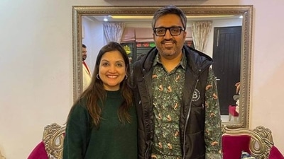 Ashneer Grover with wife Madhuri Jain Grover.
