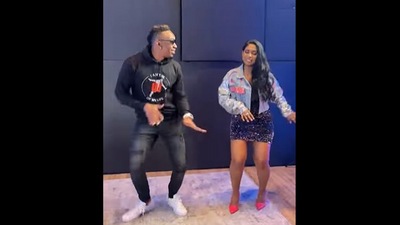 Screengrab from the Instagram video posted by Dwayne Bravo dancing to Nora Fatehi's Dance Meri Rani.&nbsp; (instagram/@djbravo47)