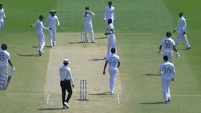 Mayank Agarwal is run out on a no-ball. (Twitter) Mayank Agarwal is run out on a no-ball. (Twitter)