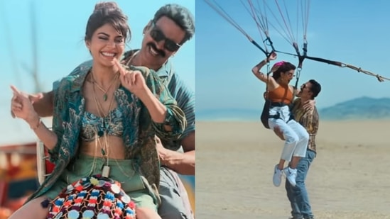 Akshay Kumar and Jacqueline Fernandez in Bachchhan Paandey's new song Heer Raanjhana. Akshay Kumar and Jacqueline Fernandez in Bachchhan Paandey's new song Heer Raanjhana.