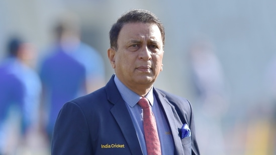 Former Indian cricketer Sunil Gavaskar during the 2nd day of the 1st test cricket match between India and Sri Lanka, at IS Bindra PCA Stadium, in Mohali.(PTI )