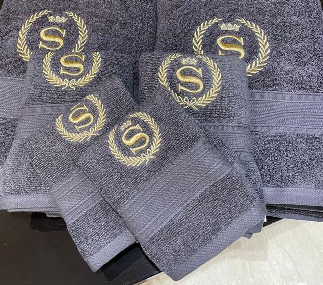The luxurious ultra-soft towels by LEON can be monogrammed with your name or initials The luxurious ultra-soft towels by LEON can be monogrammed with your name or initials