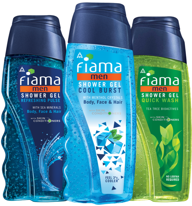 The range of shower gels by FIAMA MEN contain skin conditioners and natural extracts to keep you smelling and feeling fresh all day long The range of shower gels by FIAMA MEN contain skin conditioners and natural extracts to keep you smelling and feeling fresh all day long