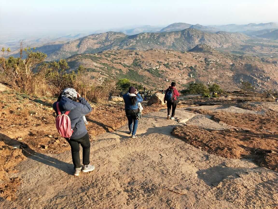 Trek to Skandagiri trek Credits : Neethu &amp; Athul (ourbackpacktales)