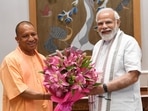 Uttar Pradesh chief minister Yogi Adityanath with Prime Minister Narendra Modi in Delhi. Uttar Pradesh chief minister Yogi Adityanath with Prime Minister Narendra Modi in Delhi.