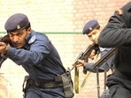 An ATS team carried out raids in Aishbagh and Karond areas in the early hours of Sunday based on a tip-off and made the arrests. (HT Photo) An ATS team carried out raids in Aishbagh and Karond areas in the early hours of Sunday based on a tip-off and made the arrests. (HT Photo)