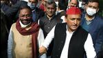 Samajwadi Party chief Akhilesh Yadav with former minister Swami Prasad Maurya. (ANI FILE PHOTO) Samajwadi Party chief Akhilesh Yadav with former minister Swami Prasad Maurya. (ANI FILE PHOTO)