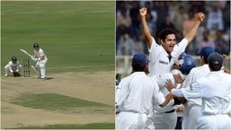 Steve Smith in action during 2nd Test; Irfan Pathan after the hat-trick in Karachi Test in 2006
