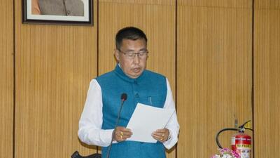 Governor La Ganesan administered the oath of office and secrecy to Rajen Singh Governor La Ganesan administered the oath of office and secrecy to Rajen Singh